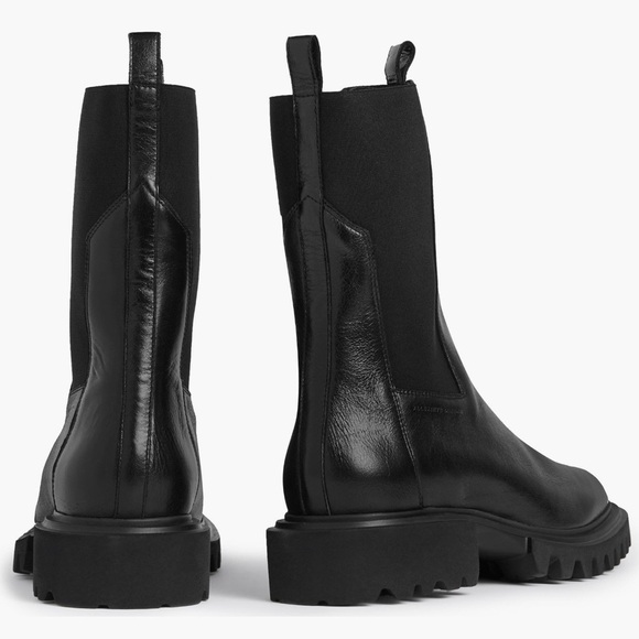 ALLSAINTS Hallie Chelsea boots lug sole Portuguese Leather  Size 38 - Picture 3 of 14